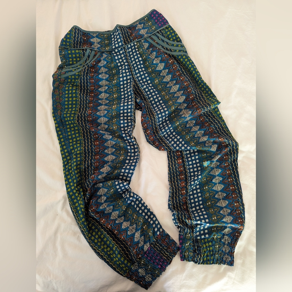 Koala Bay Vibrant Bright Colorful Boho Pantaloons Pants